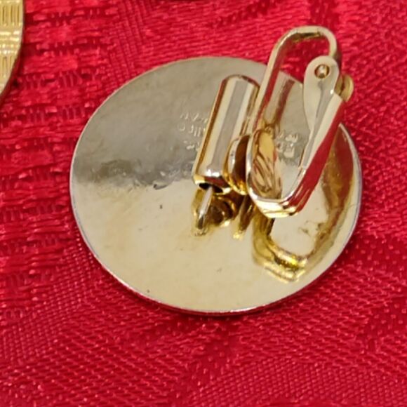 Barbara Lavallee Cartique Group of Enameled Brooch Pin W 2 Earrings Cloisonne - Picture 9 of 9